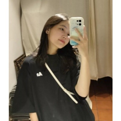 (COD) Áo thun AA mini logo AASTU form oversize basic vải 2 chiều cotton cao cấp