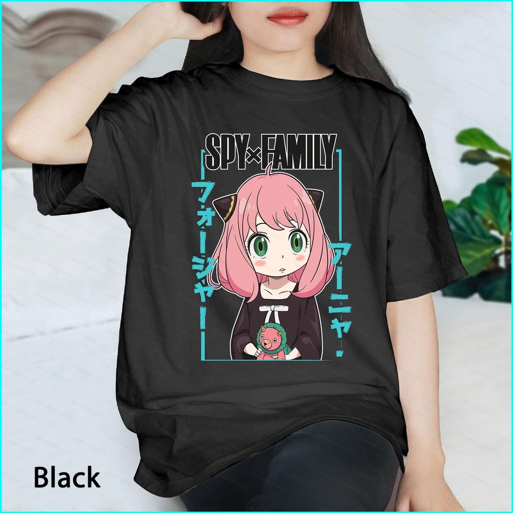 Áo thun Spy Family chất liệu cotton dày, nhân vật Anya Forger - Hàng chính hãng
