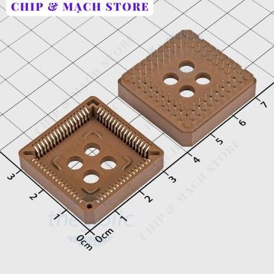 [3 Cái]- Đế IC PLCC 68 Chân Xuyên Lỗ Chip & Mạch Store