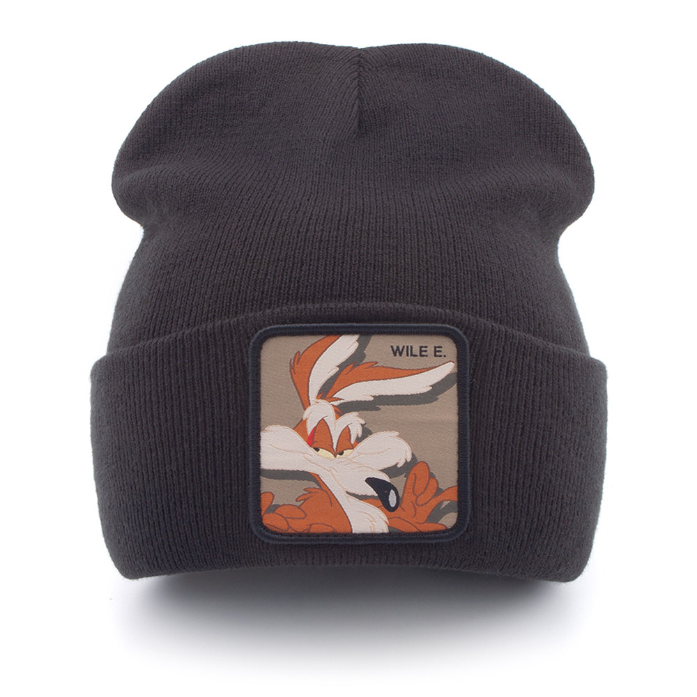 Capslab Looney Tunes Wile E Coyote Beanie Black Cuff