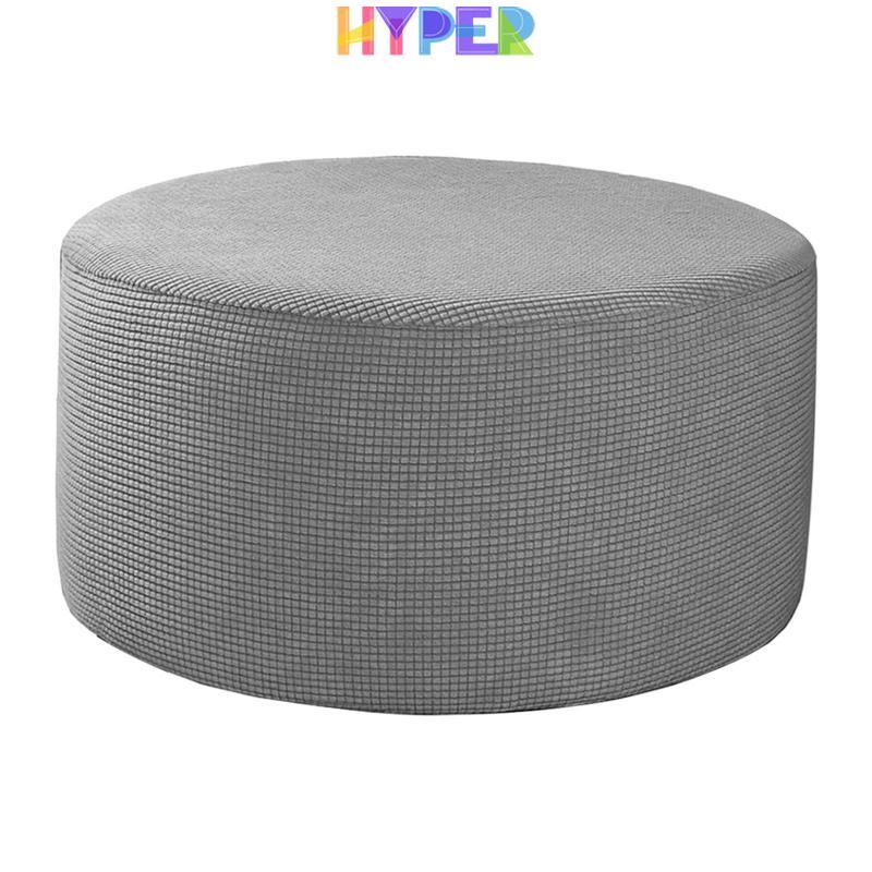 Co Giãn Ottoman Slipcovers Tròn Ottoman Bao Có Thể Tháo Rời Chân Có Bảo Quản Ottoman Cho Phòng Khách