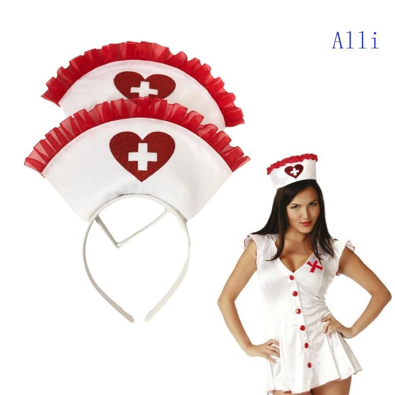 Mũ Y Tá Halloween Băng Đô Dễ Thương - Trang Phục Và Phụ Kiện Tóc Cho Cô Y Tá