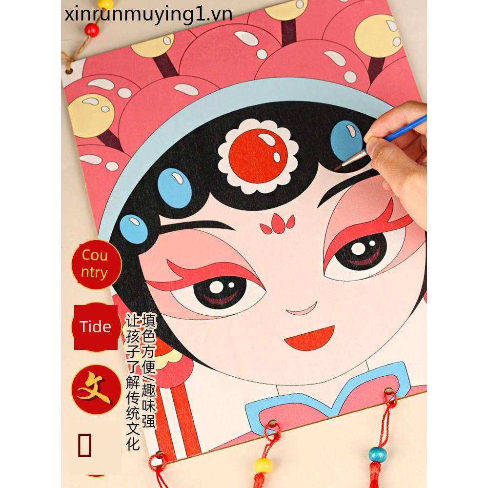 Mặt nạ Graffiti in tay Diy Peking Opera Facebook