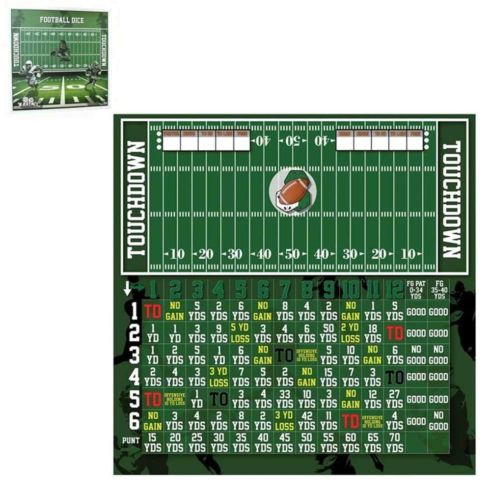 Football Dice Football Dice Game Board Game
