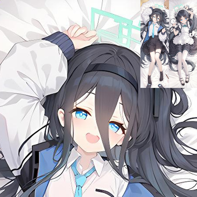 Vỏ gối Dakimakura Kirihuji Nagisa xanh anime, chăn ga gối Otaku