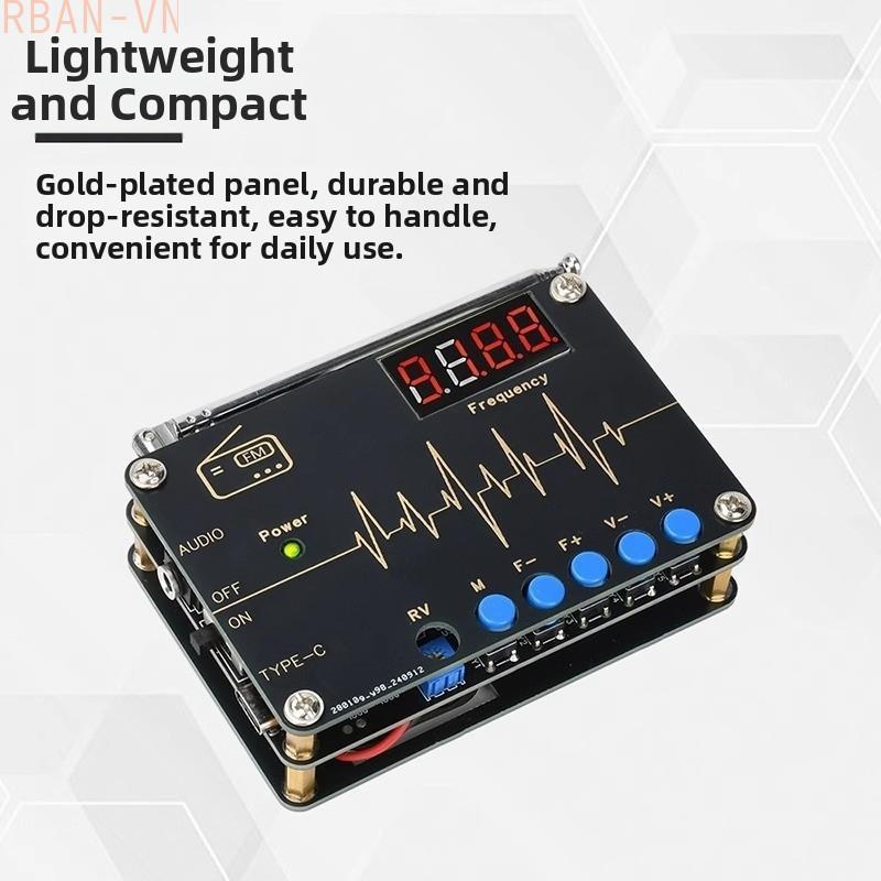 DIY Build FM Radio Kit with ARM Chip and TDA2822 Featuring Multiple Search Modes