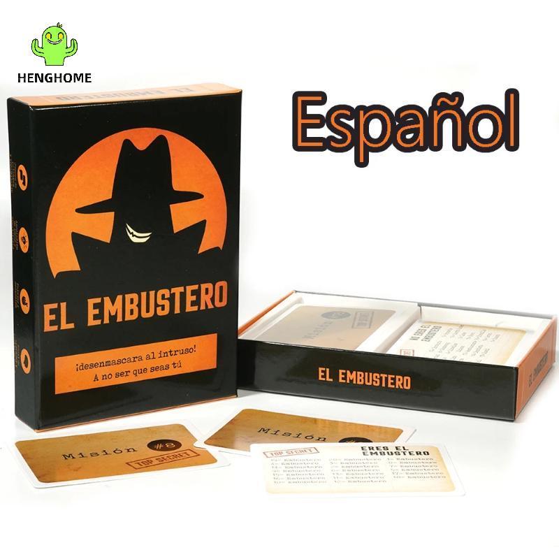 HENGHOME El Embustero Party Card Game: The Liar & Unmask Kẻ xâm nhập Trò chơi bài Tây Ban Nha Đồ dùn