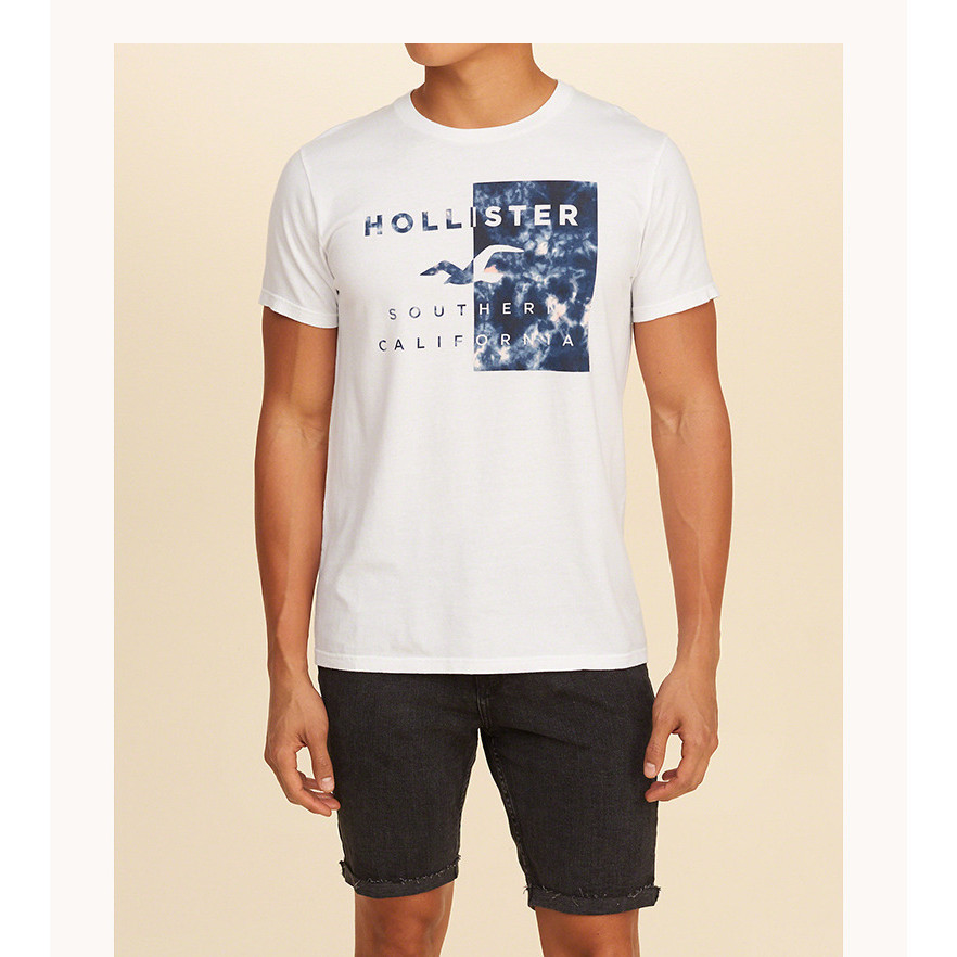 Bán Hot Hollister Nam Seagull In Hình Áo Thun 100% Cotton Cổ Tròn Thời Trang Chất Lượng Cao Thường N