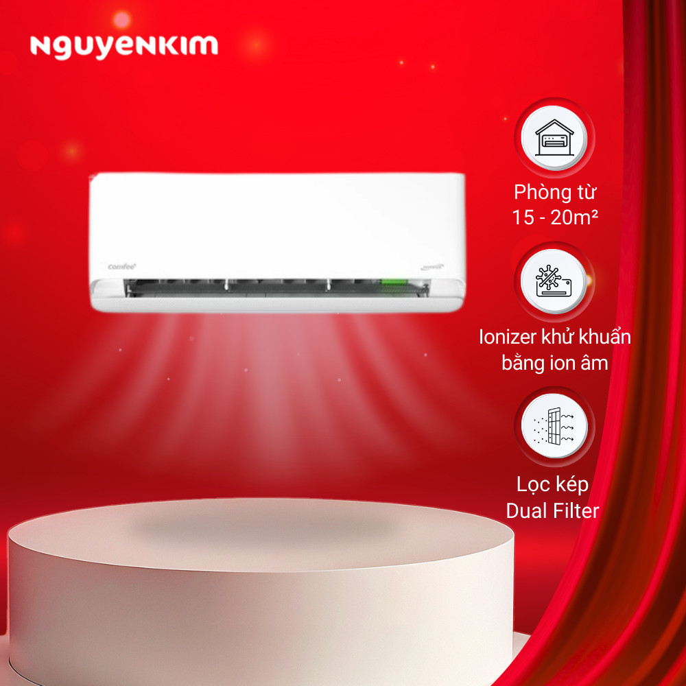 [Lắp đặt 0đ] Máy lạnh/Điều hòa Comfee Inverter 1.5 HP CFS-13VCB1
