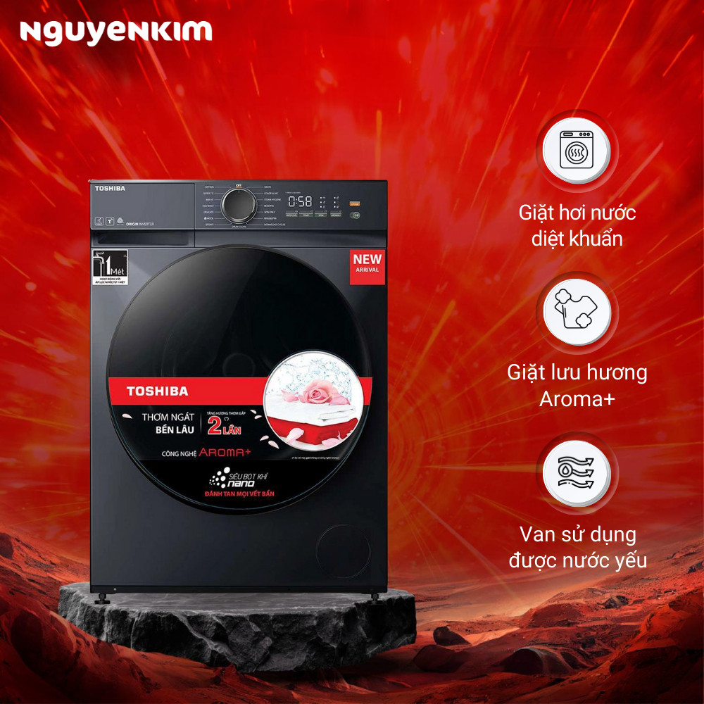 Gợi ý các mẫu máy giặt lồng ngang Toshiba đáng mua hiện nay
