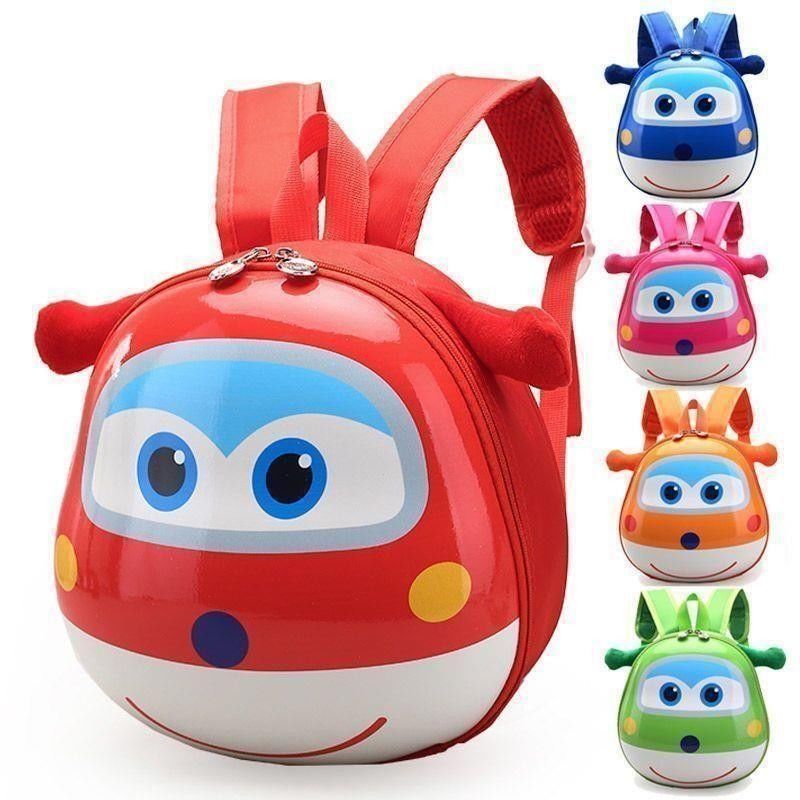 New Product#Kindergarten School Bag Children's Backpack Boys and Girls Airplane Super Wings Cartoon 