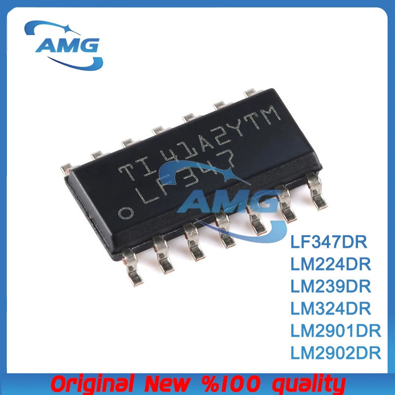 5 CÁI LF347DR, LM224DR, LM239DR, LM324DR, LF347, LM239, LM324, 324, SOP14, IC so sánh bộ khuếch đại 
