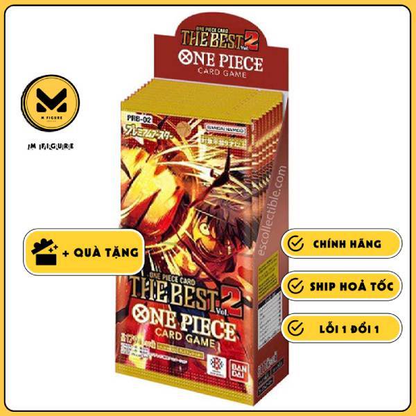 THẺ BÀI ONE PIECE - ONE PIECE CARD THE BEST Vol.2 [PRB-02] (BANDAI) PACK CARD CHÍNH HÃNG