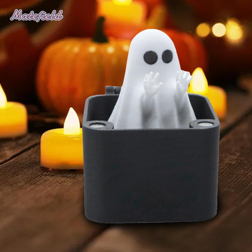 Ghost In A Box Halloween Ghost Figurine Funny Gag Quà tặng Halloween (Sợ hãi) [matefield.vn]