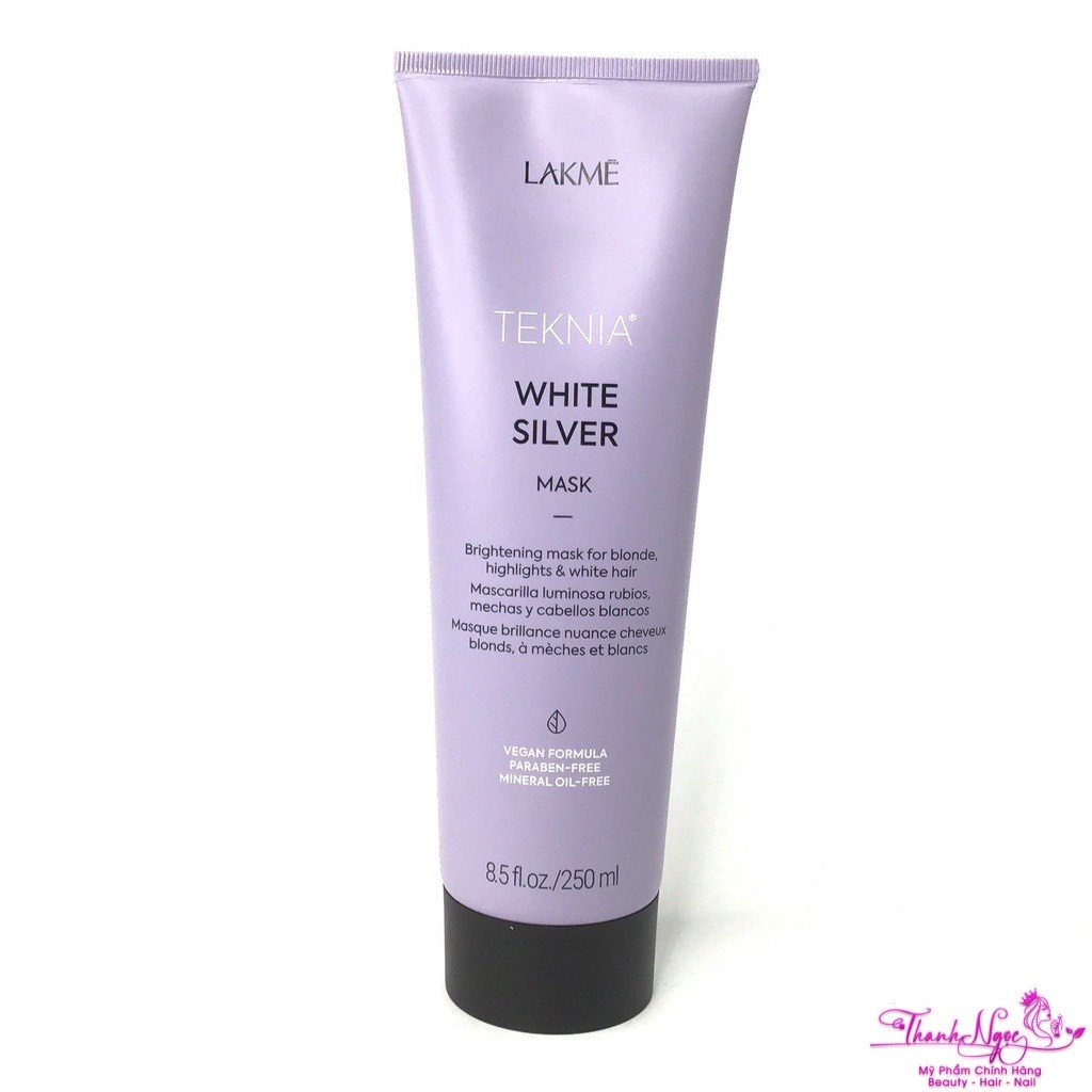 Kem hấp giữ bóng cho tóc rất sáng hoặc bạc Lakme Teknia White Silver Mask 250ml .TN