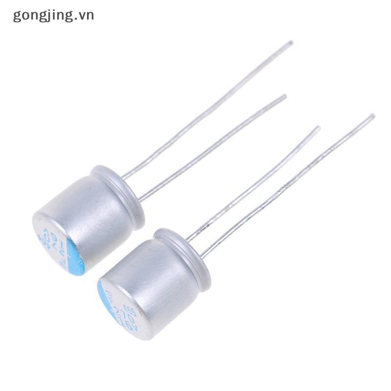 Gongjing 10 Chiếc 270uF 16V NCC PSF serires 8x8mm Thấp ESR Bo Mạch Chủ VGA Chắc Chắn Tụ Điện VN