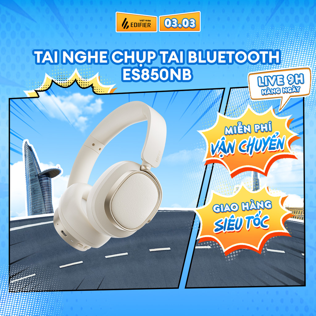 Tai Nghe Bluetooth Chụp Tai Không Dây EDIFIER ES850NB - Chế Độ Chống Ồn - Thoải Mái Chơi Nhạc Đến 92H -15 Tháng Bảo Hành | BigBuy360 - bigbuy360.vn