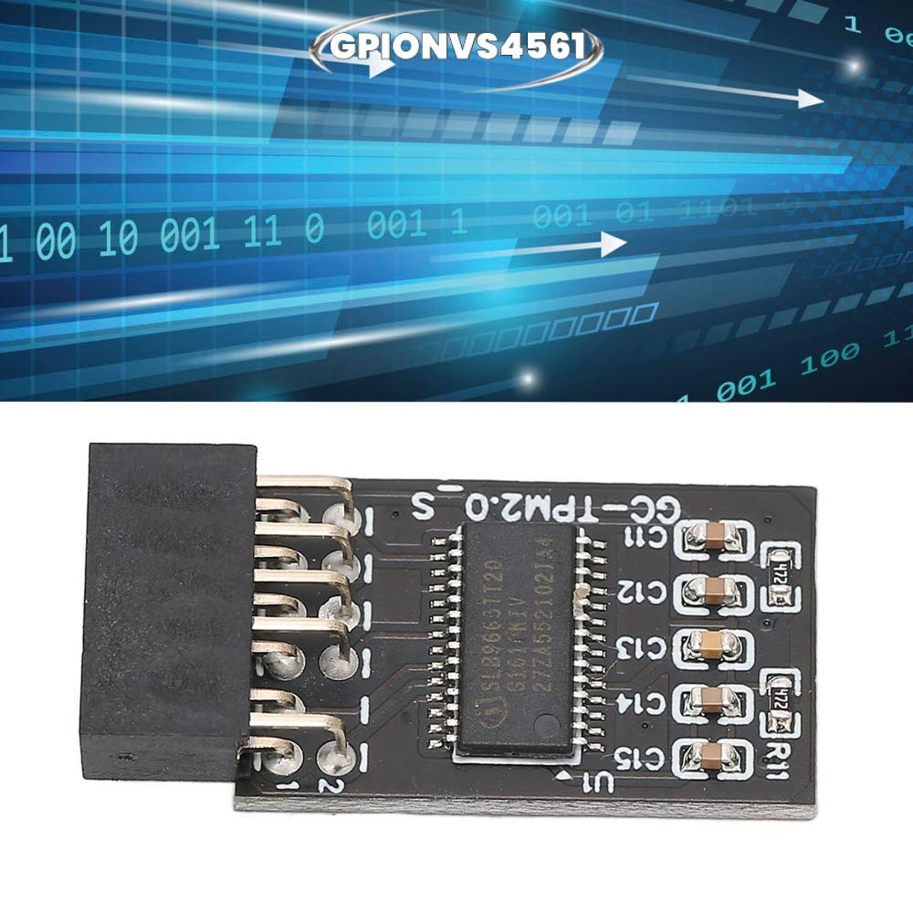Mô-đun bảo mật mã hóa GPIONVS4561 TPM 2.0, Mô-đun TPM 2.0 giao diện LPC 12Pin, Mô-đun bảo mật cao bề