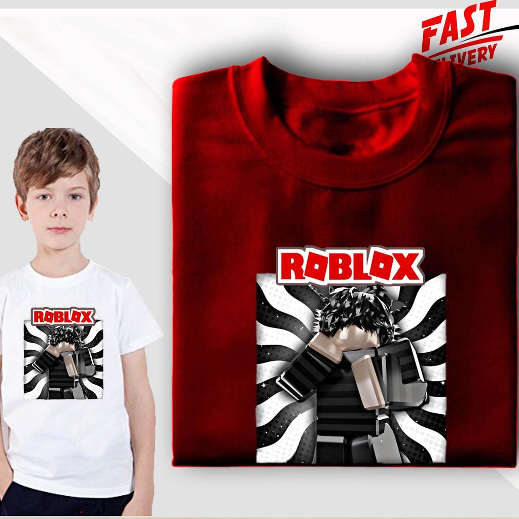 Roblox 4 MC PRINTED Unisex Thun Trẻ Em