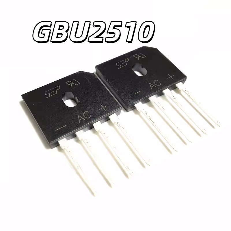 Thương Hiệu Mới Chính Hãng GBU2510 25A1000V Bếp Cảm Ứng Cầu Phẳng Chỉnh Lưu Cầu Thay Thế GBU15K U15K