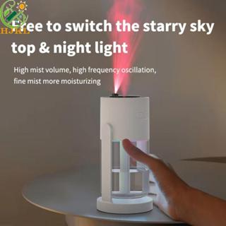 HJKL Máy tạo độ ẩm chiếu bầu trời đầy sao HJKL, Máy phun nước xoay sáng tạo phun sương mịn, Thoải mái yên tĩnh với đèn LED Máy lọc không khí phun sương mát mẻ gia đình