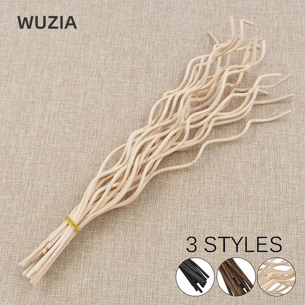 WUZIA 20 Chiếc Diffuser Stick, Reed Fragrance Home Fragrance Air Freshener Mây, Long Wavy 28CM Black