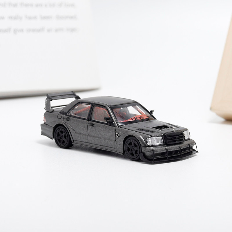 RM 1/64 Benz 190E W201 KS Hợp Kim Diecast Xe Mô Hình Đồ Chơi Quà Tặng Sinh Nhật