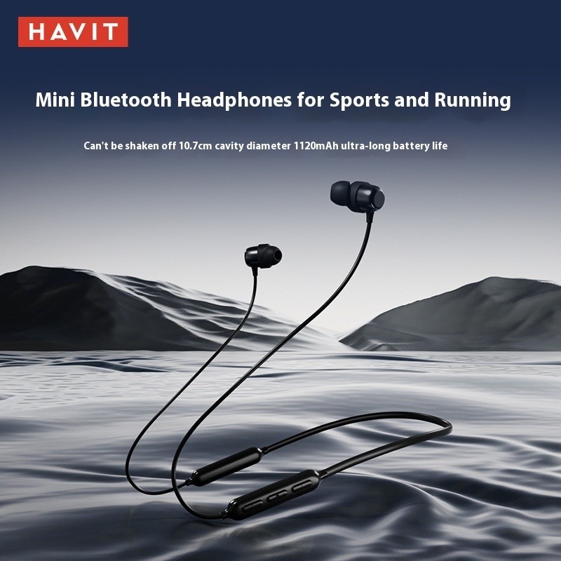 Tai nghe Bluetooth không dây Hewitt I30 Huaqiangbei Tai nghe Bluetooth cổ treo thể thao chạy bộ từ t