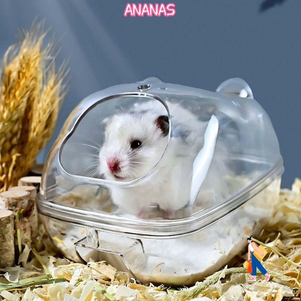 ANANAS Hamster Phòng Tắm, Lồng Nhựa Acrylic Hamster Lồng Vệ Sinh, Phòng Trong Suốt Chuột Lang Hamste