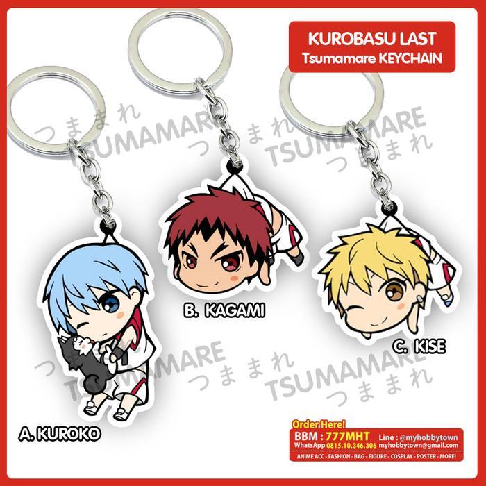 Gantungan Kunci Acrylic Anime Kuroko Aomine Midorima Kise Murasakibara - Kagami