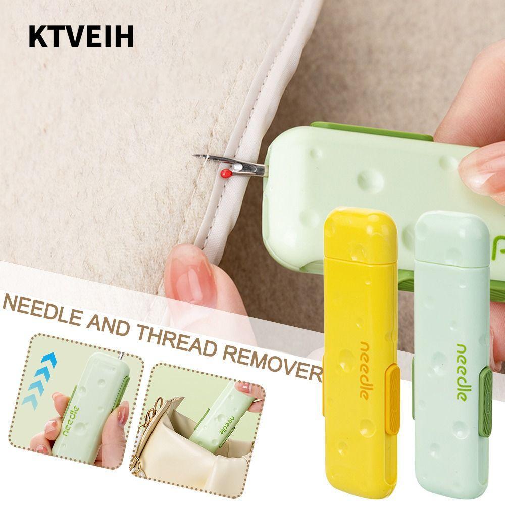 KTVEIH Picking Thread Remover, 3in1 Plug-in Needle Threader, Double Head Needlework Remover Needle T