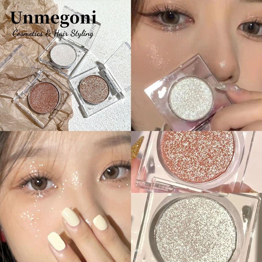 Phấn mắt màu hồng UNMEGONI, Phấn mắt siêu sáng lấp lánh lâu trôi, Bling Bling Shimmer Pearlescent Ey