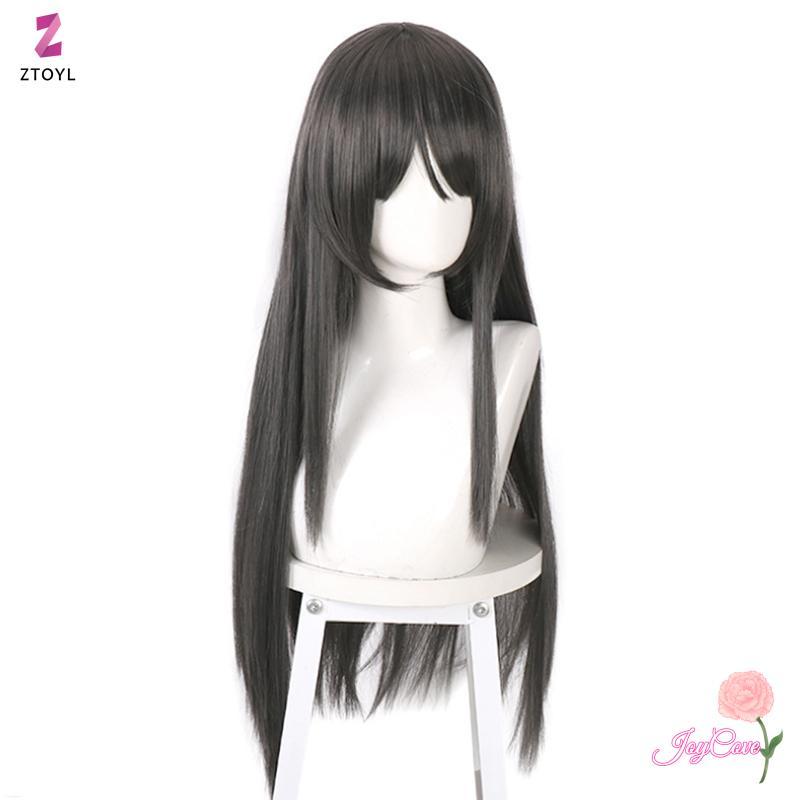 Tóc giả cosplay màu xám đậm dành cho nhân vật Akemi Homura của anime Puella Magi Madoka Magica