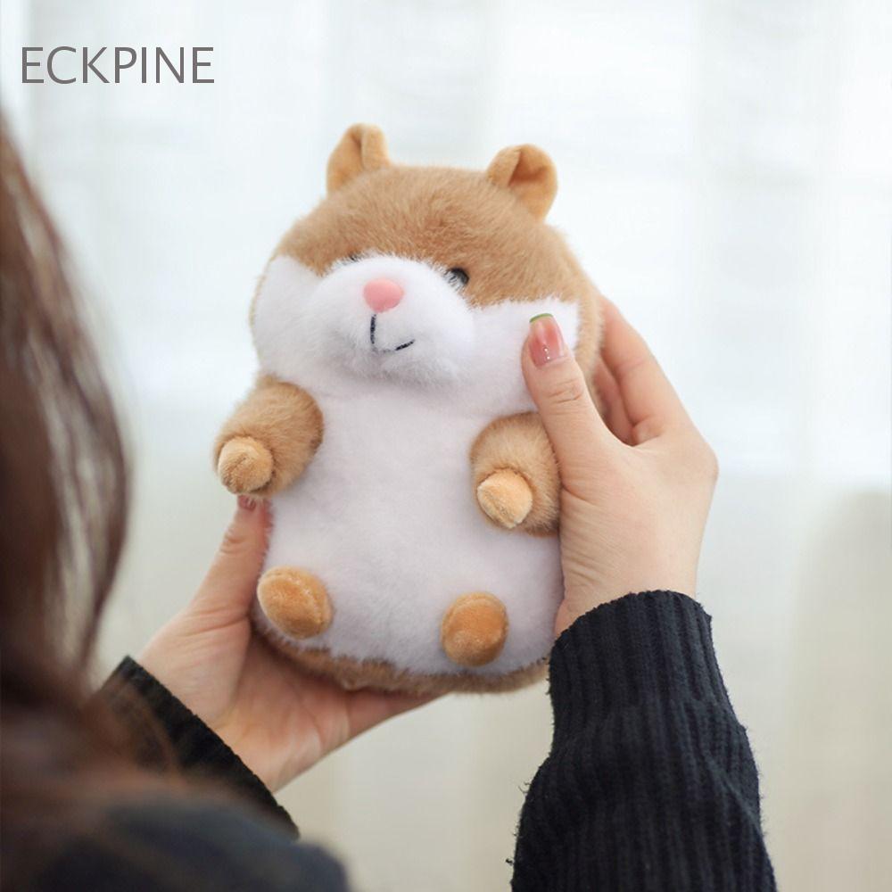 Đồ chơi sang trọng ECKPINE Hamster, Gối nhồi bông hình chuột động vật giống như thật, Mềm mại dễ thư