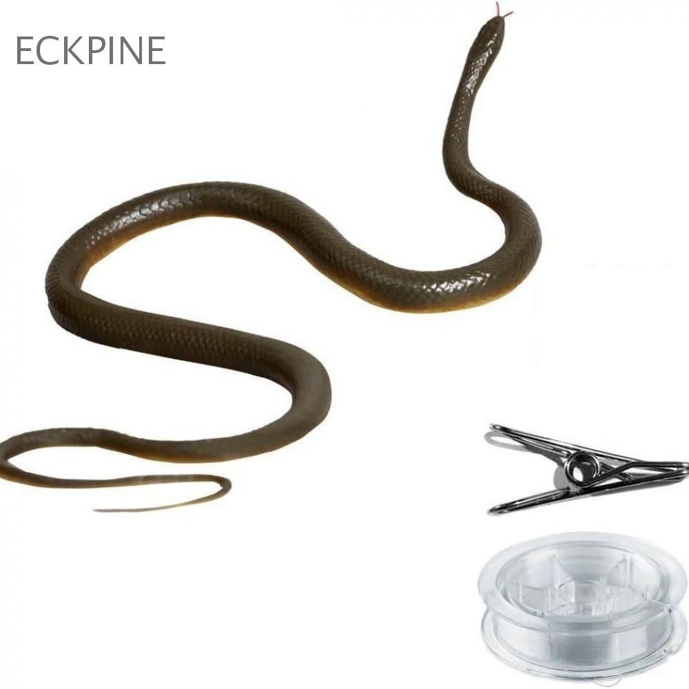 ECKPINE Snake Prank, Mô phỏng Rắn Đồ chơi xảo quyệt đáng sợ lớn, Đạo cụ Anaconda Trò đùa thực tế với