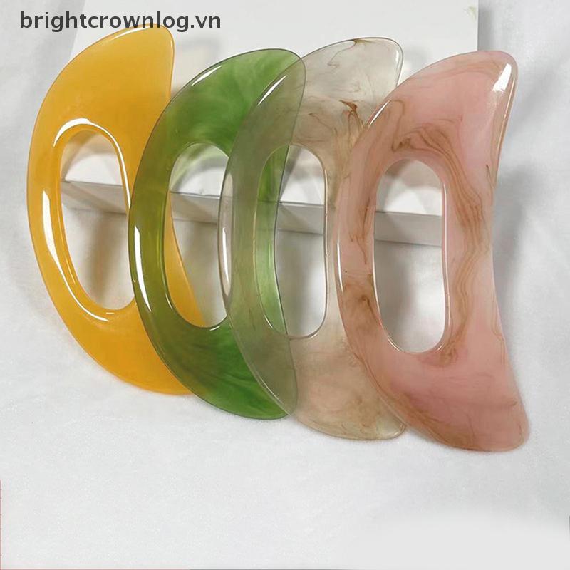 BRIGH 1 Bảng Guasha Đá Tự Nhiên Nhựa Tổng Hợp Scpy aping Board Công Cụ Massage,