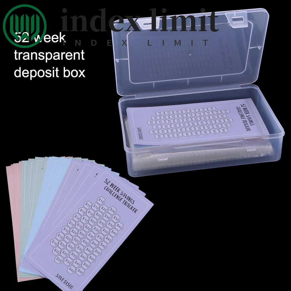 INDEX GIỚI HẠN Bộ 100 Phong Bì Tiết Kiệm Tiền, Sáng Tạo Thử Thách Tiền Mặt 100 Phong Bì Hộp Thử Thác