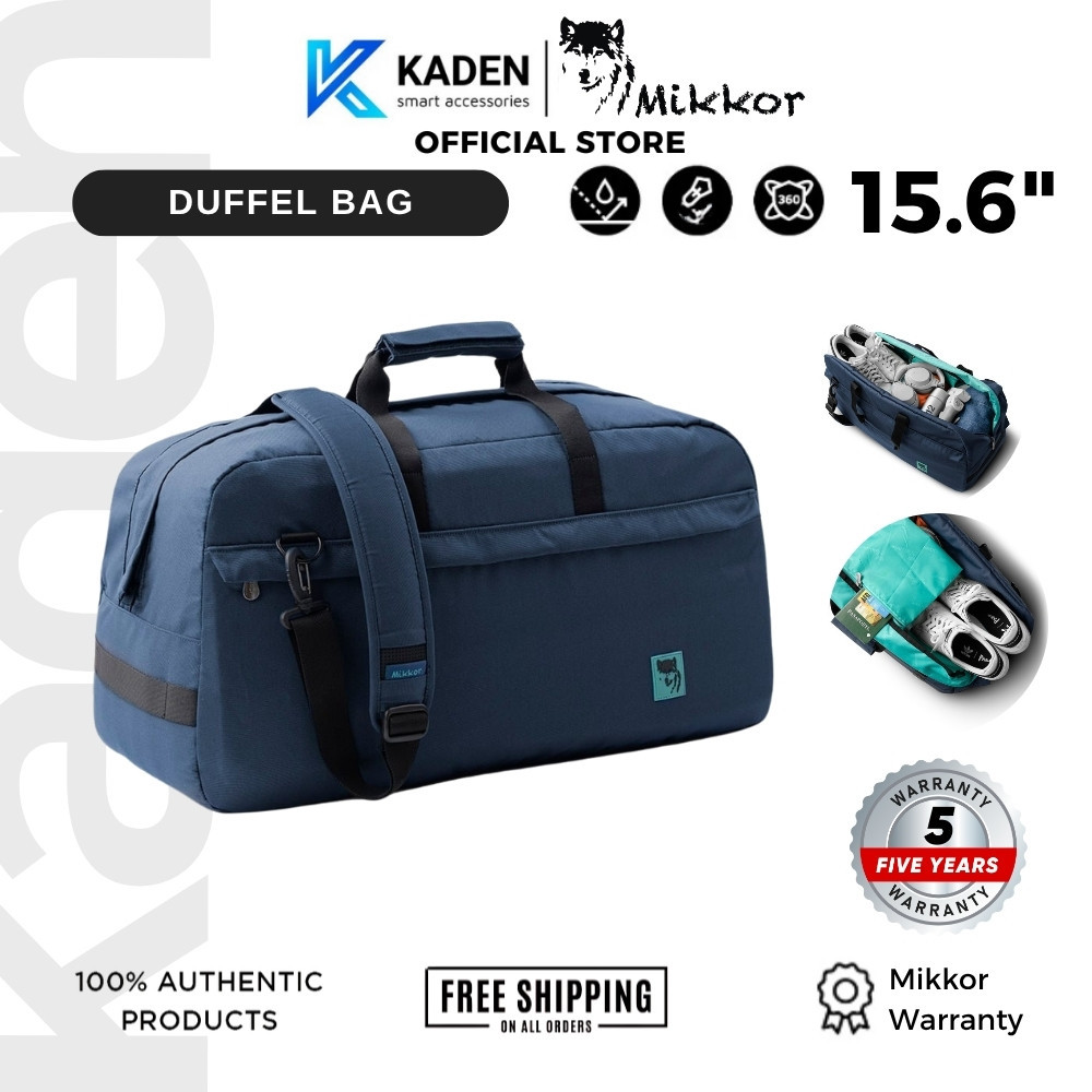 [BH 5 NĂM] Túi Du Lịch Cỡ Lớn Mikkor The Journey Gear 45L, Chống Nước, Có Ngăn Gài Tripod, Đi Phượt,