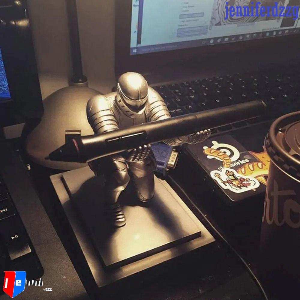 JENNIFERDZZG Executive Knight Pen Holder, Executive Knight Armor Hero Hero Hero Pen Holder, Giá đỡ b