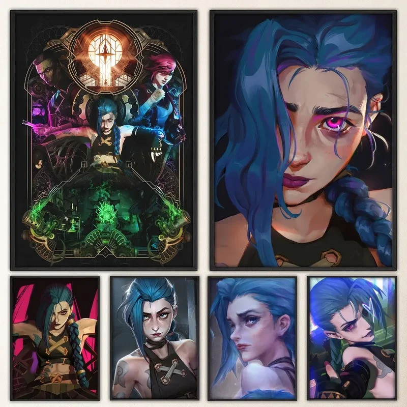 Arcane Jinx L-los Poster Vintage Poster In Hình Nghệ Thuật Nhà Tranh Phòng Tắm Nhà Bếp Thanh, Không 