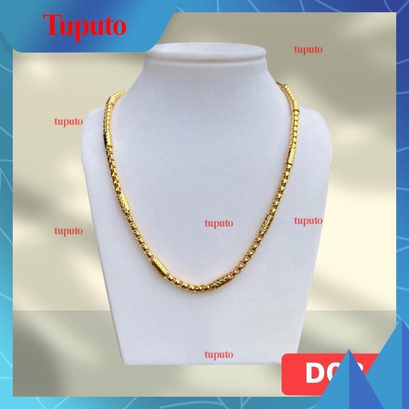 Dây chuyền nam đốt trúc mạ vàng bền màu to 5mm dai 55cm Trang Sức