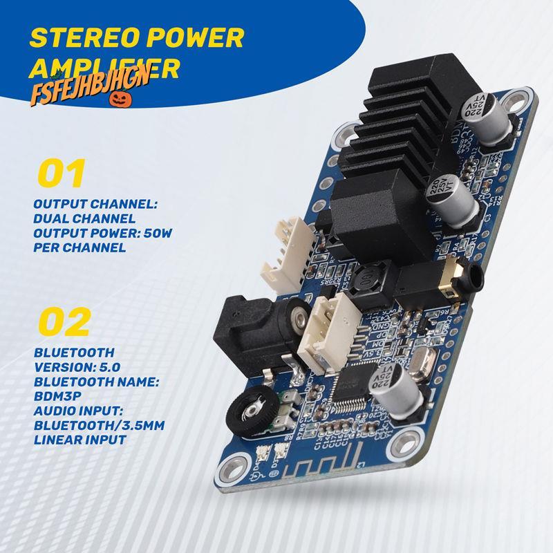 TPA3116 Bluetooth 5.0 Bộ khuếch đại công suất âm thanh nổi TPA3116 Bluetooth 5.0 Bộ khuếch đại công 