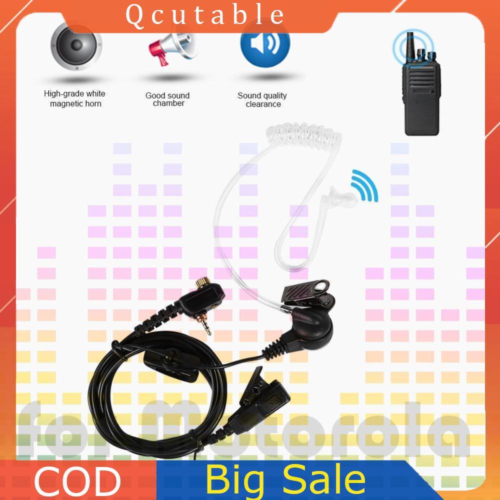 1 Pin Air Tube PTT Tai Nghe Mic Cho Motorola MTP850 MTS850 MTH800 Radio Áp Dụng Cho Bộ Đàm MTH600 MT