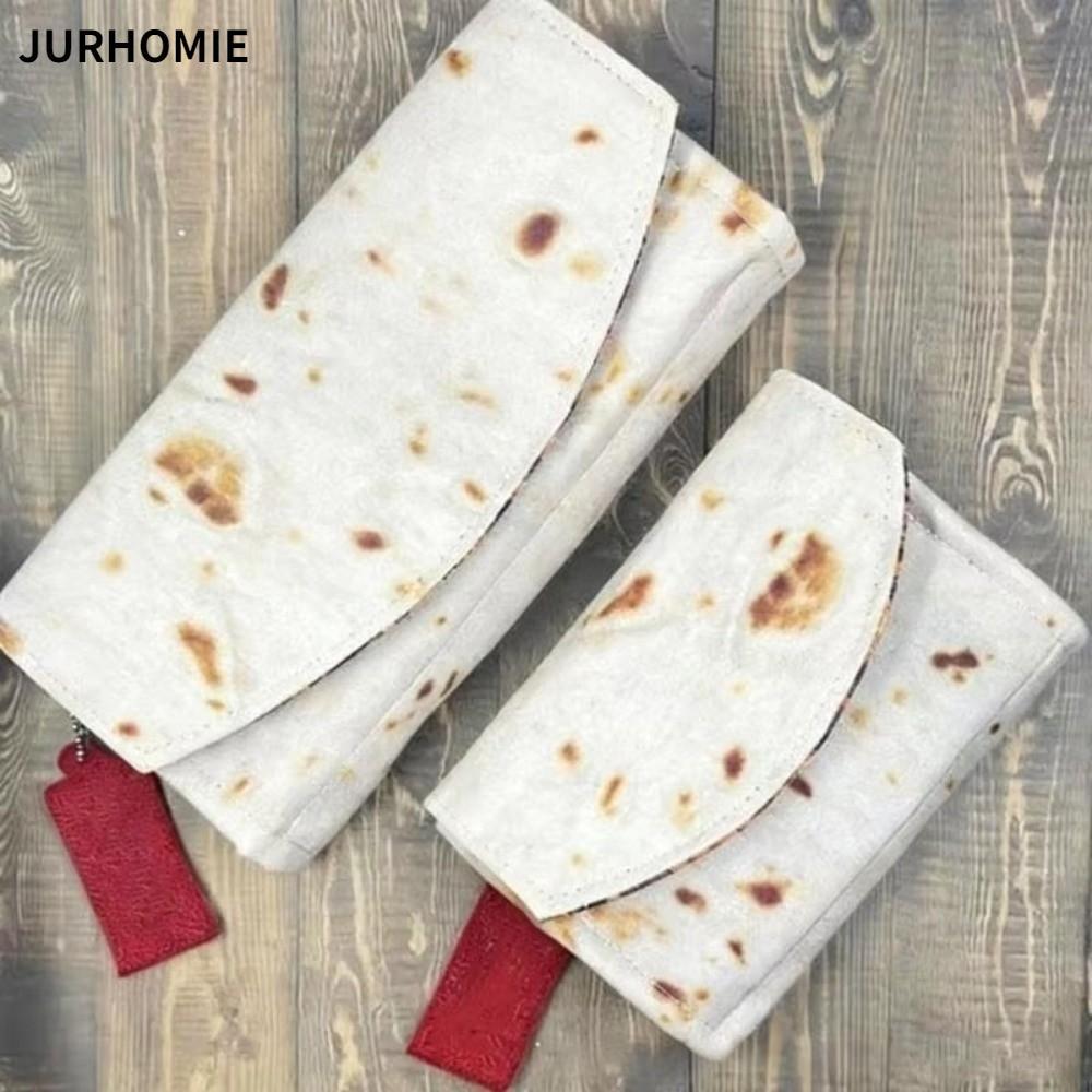 Kẹp tiền xu JURHOMIE, Nhiều ngăn có khe cắm thẻ Ví Burrito, Hộp đựng thẻ Burrito có thể gập lại