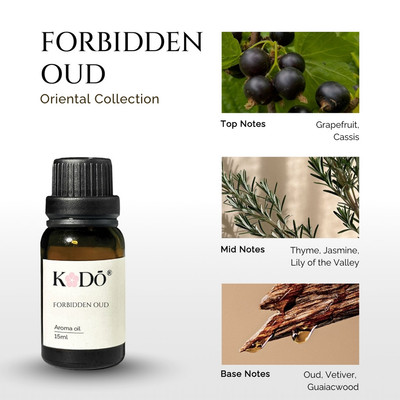 Tinh Dầu Nước Hoa KODO Forbidden Oud - Tinh Dầu Xông Phòng Hương Gỗ Trầm Bí Ẩn & Quyến Rũ