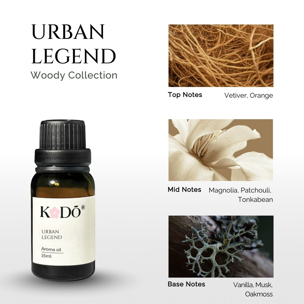 Tinh Dầu Nước Hoa KODO Urban Legend - Tinh Dầu Xông Phòng Mùi Hương Ấm Áp, Sang Trọng