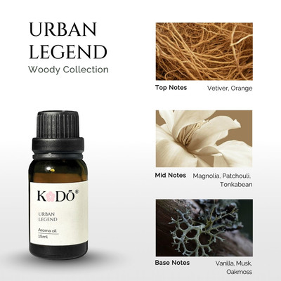 Tinh Dầu Nước Hoa KODO Urban Legend - Tinh Dầu Xông Phòng Mùi Hương Ấm Áp, Sang Trọng