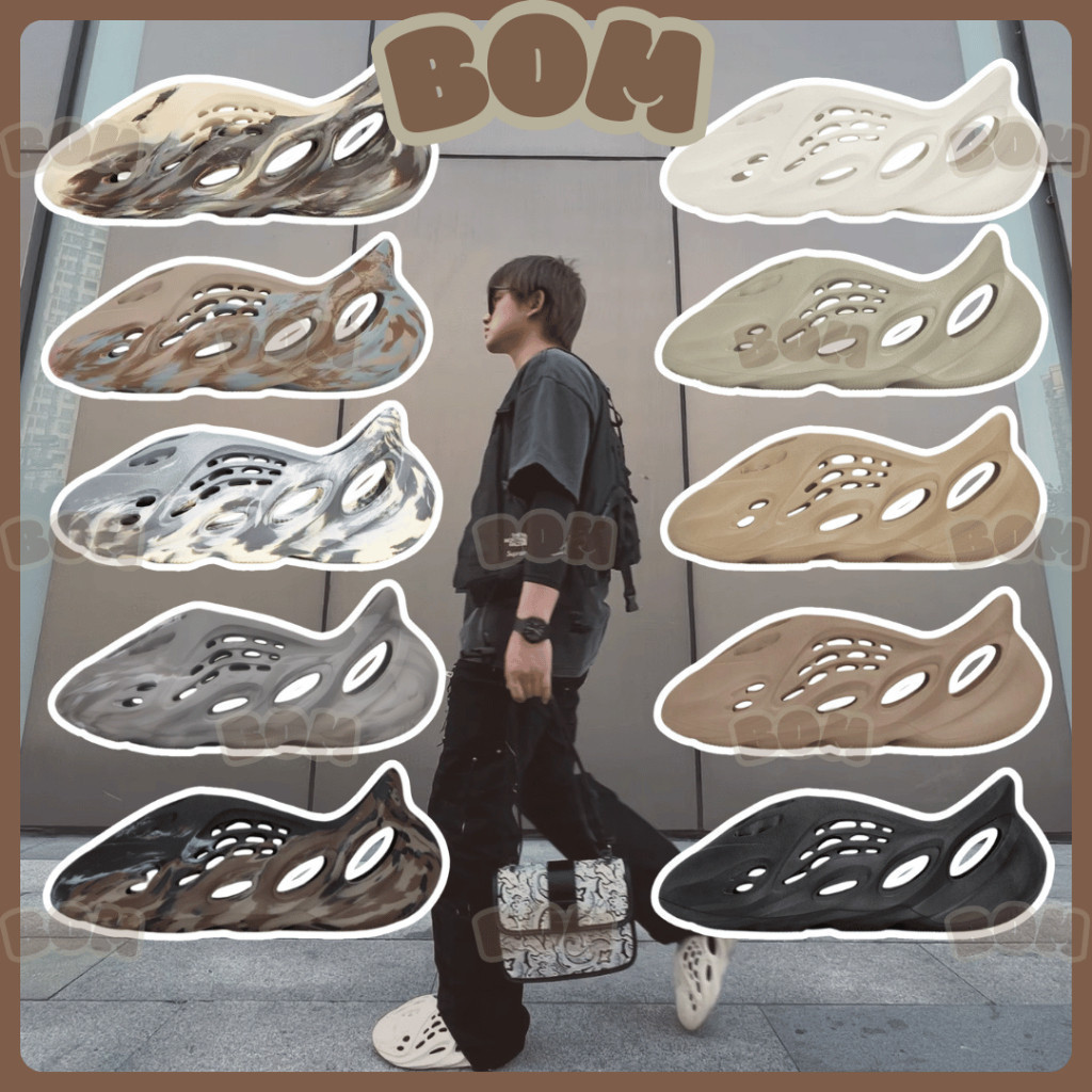 Giày thể thao Yeezy Foam Runner RNR [BomSneaker] Giày thể thao đục lỗ chất lượng tốt nhất - Siêu nhẹ