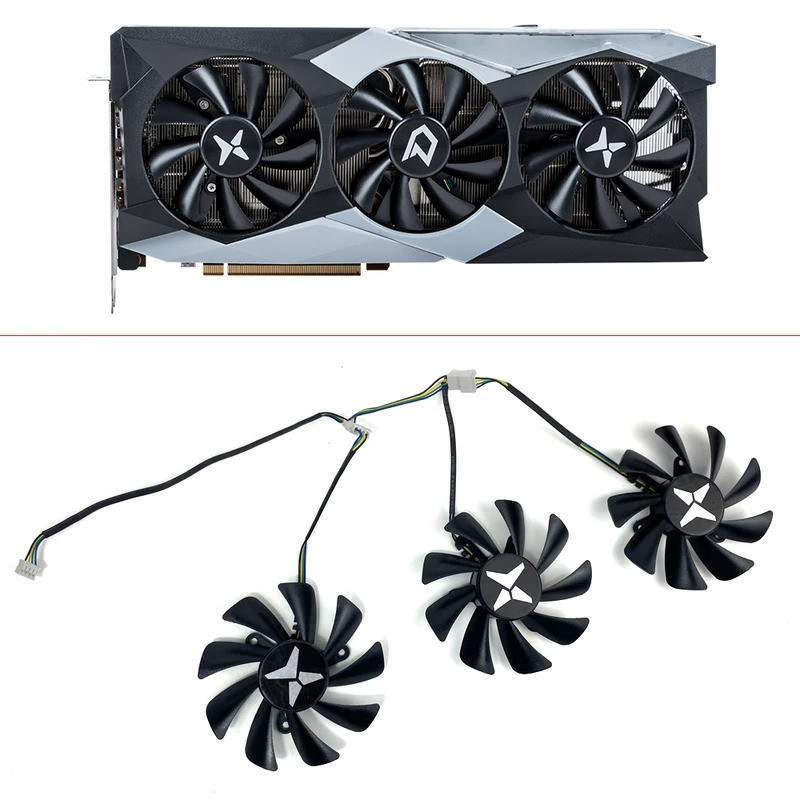3 Quạt Làm Mát 85MM 4PIN GA91S2U RX6800XT GPU FAN Cho Dataland RX6900XT RX6800 6700XT X-Seria Video 