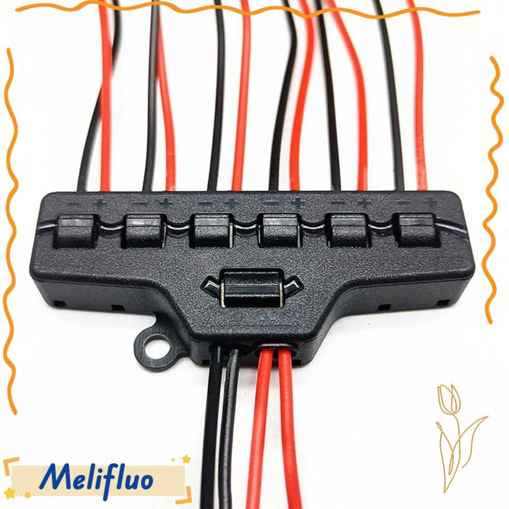 Bộ chia đầu nối dây MELIFLUO, Khối đầu cuối điện 6 cổng 1 trong 6 ra, Loại đẩy chuyên nghiệp Loại so